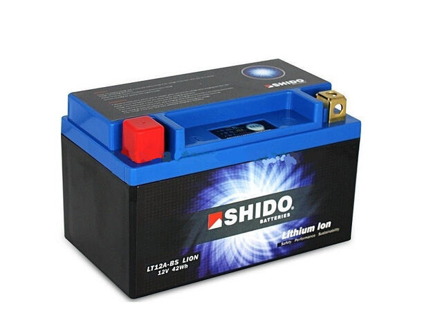 Shido LT12A-BS Lithium Batteri 12V, 3.5Ah, 42Wh, 150x87x107 